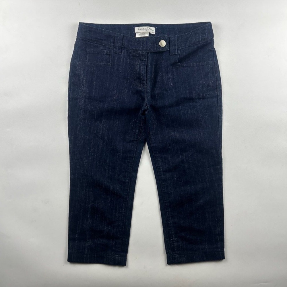 Christian Dior Denim Cropped Pants